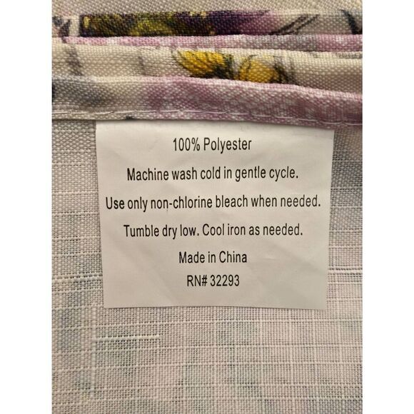 Rectangular Spring Floral And Butterfly Tablecloth - Picture 4 of 4